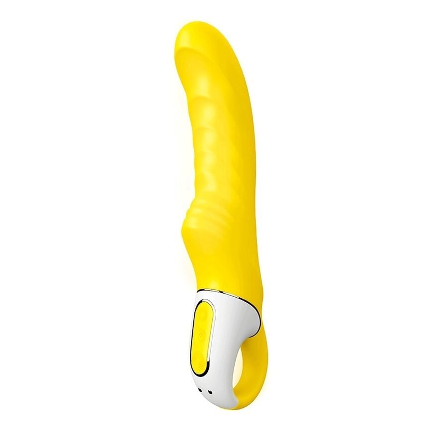 Желтый вибратор для точки G Satisfyer Vibes - Yummy Sunshine, 22 см от компании Оптовая компания "Sex Opt" - фото 1