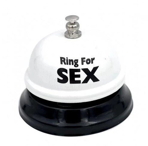 Звонок настольный "Ring for a sex" белый от компании Оптовая компания "Sex Opt" - фото 1