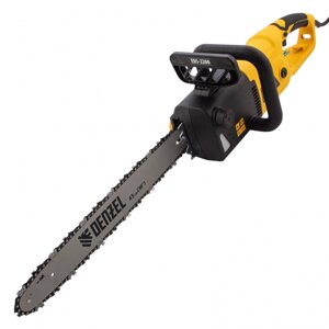 Пила цепная электрическая EDS-2200, 2.2 кВт, продольная, шина 45 см, шаг 3/8, паз 1.3 мм, 62 звена Denzel