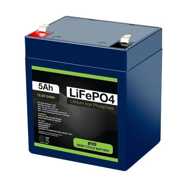 Аккумуляторная батарея LiFePo4 12,8 Вольт 5А/ч от компании ИП "Томирис" - фото 1