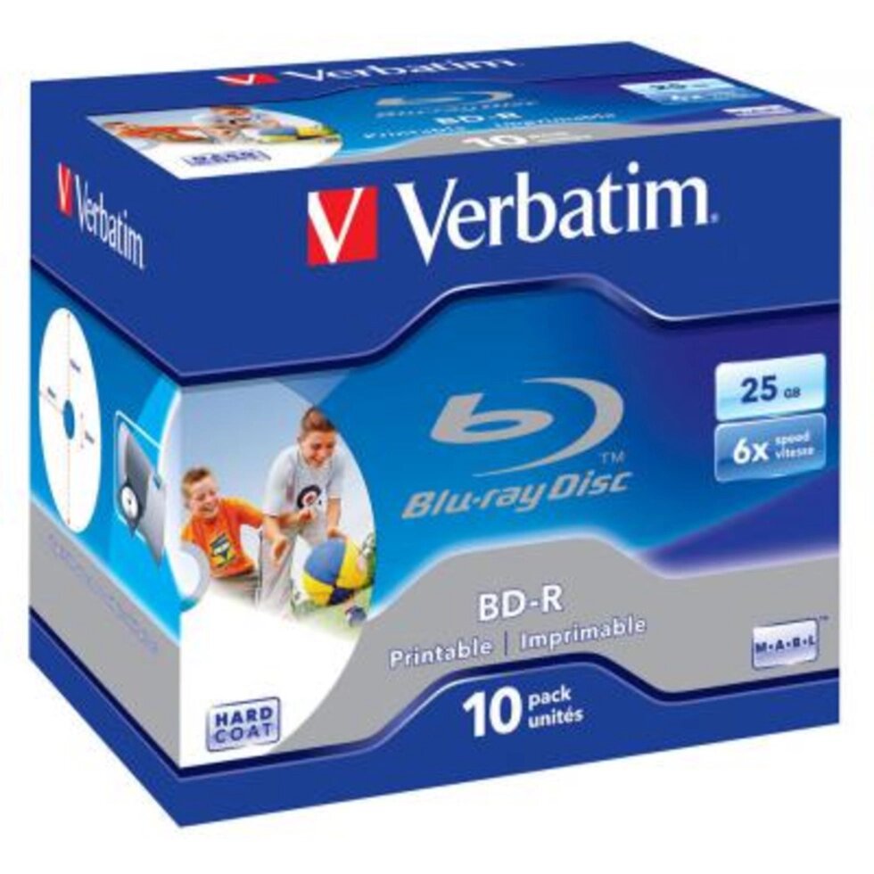 BD-диск Verbatim BD-R 25Gb, 10 шт от компании ИП "Томирис" - фото 1