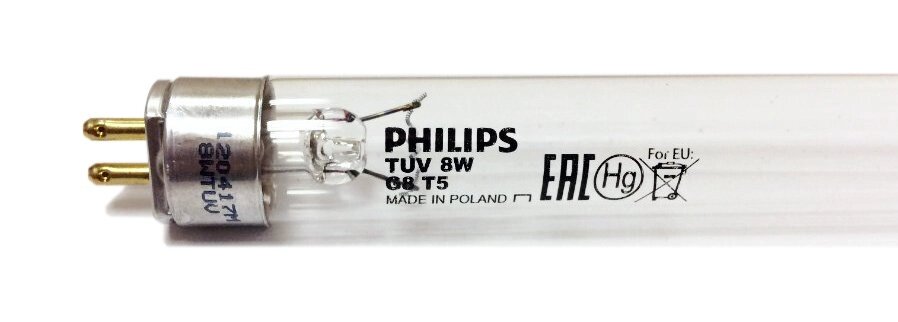 Лампа бактер. Philips TUV 8W G8T5, 11 000 часов от компании ИП "Томирис" - фото 1
