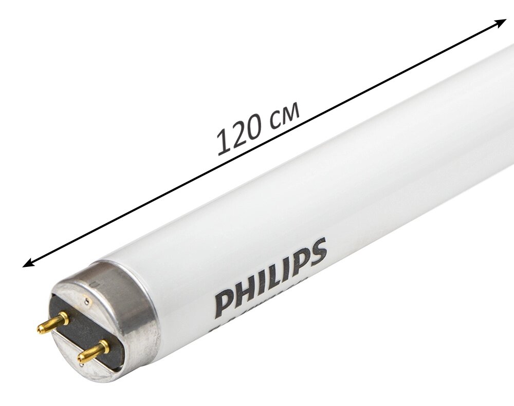 Люминесцентная лампа линейная T8 36W G13 теплая 4100К, 10 000 часов от компании ИП "Томирис" - фото 1
