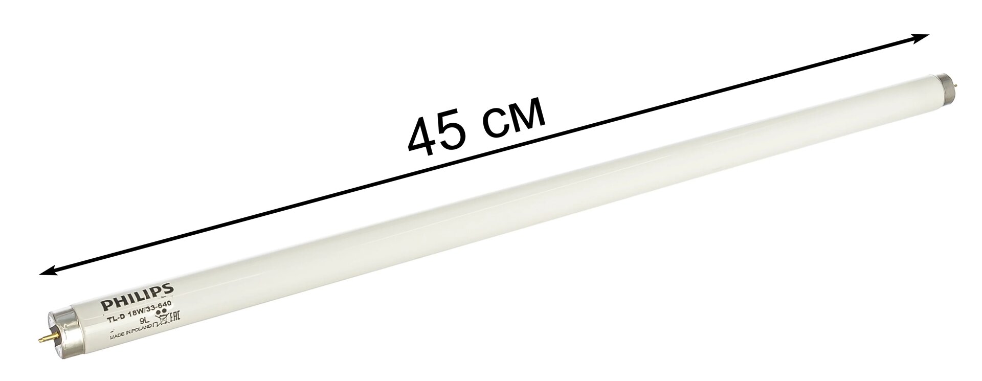 Лампа люминесцентная белая лампа philips tl-d 18w/33-640