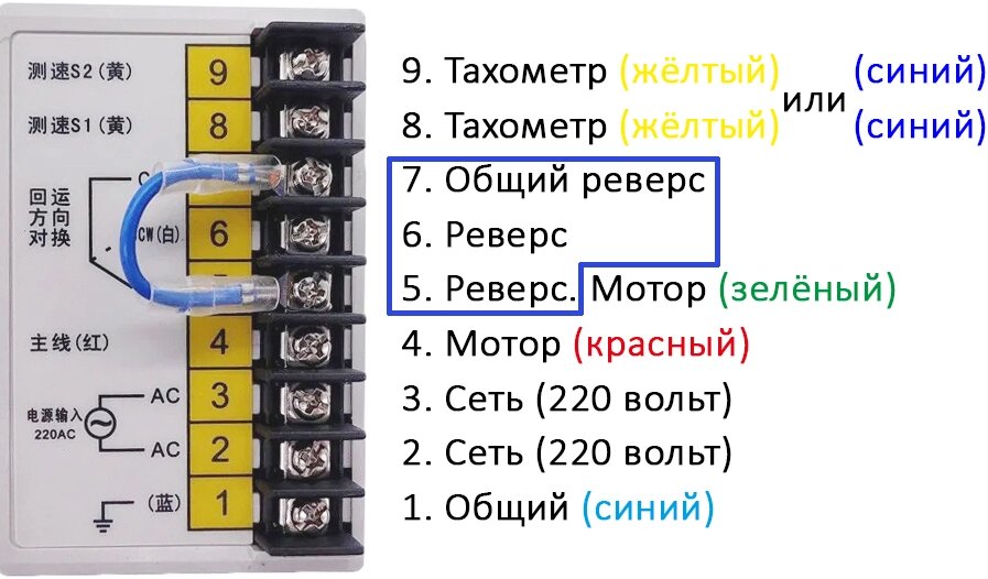 Подключения регуляторов к двигателям