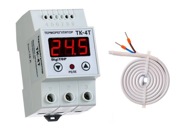 Терморегулятор ТК-4т (10… 40°C, 16А) - интернет магазин