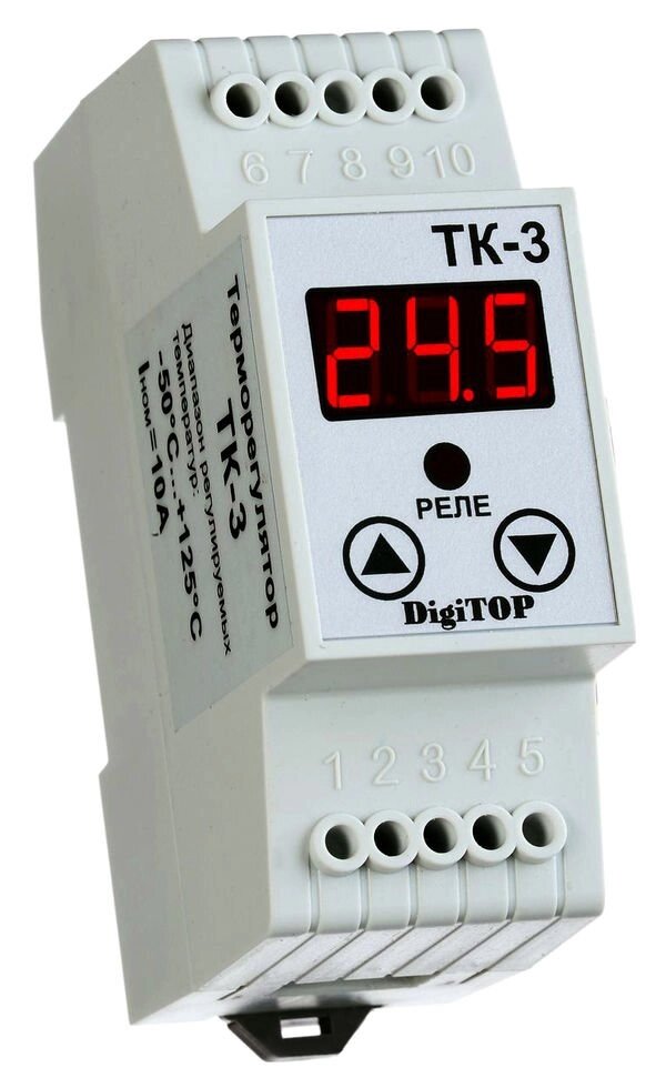 Терморегулятор ТК-3 (–55,0… 125,0°C, 10А) от компании ИП "Томирис" - фото 1
