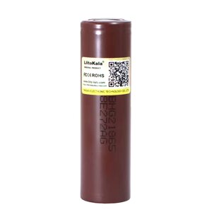 Высокотоковый аккумулятор Li-ion LiitoKala HG2 18650 3.7V 3000mAh, ток 35А