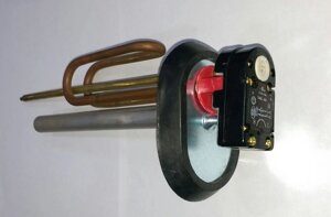 ТЭН для ТИТАНА Ariston типа RCA 1.5 кВт (под овальный фланец) в сборе с анодом, фланцем и терморегуляторм
