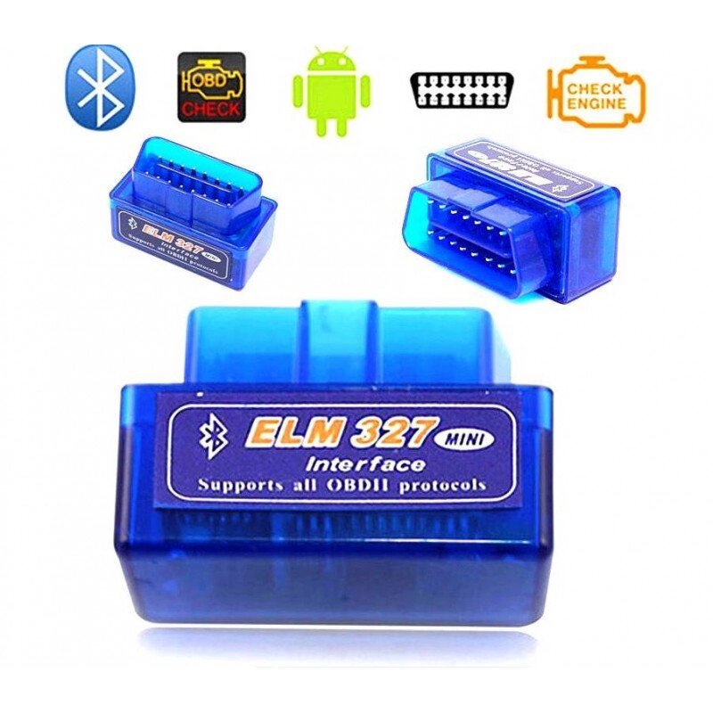 Адаптер OBD II V 1.5 для диагностики автомобилей ELM327 Bluetooth от компании Интернет-магазин Starshop. kz - фото 1