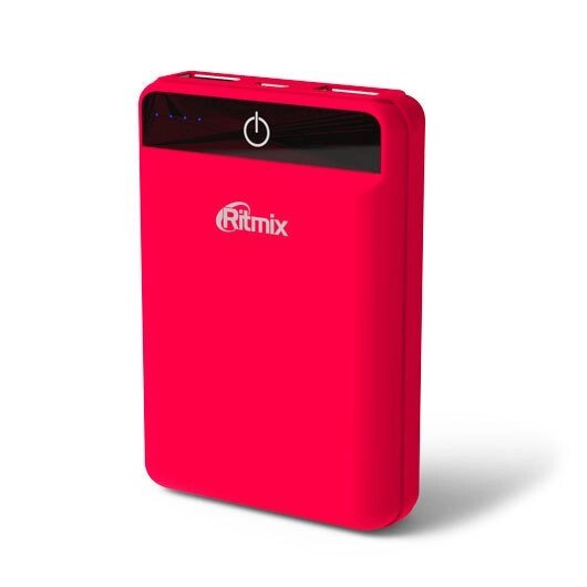 Аккумулятор внешний Powerbank RITMIX RPB-10003L {10000 мАч} (Коралловый) от компании Интернет-магазин Starshop. kz - фото 1