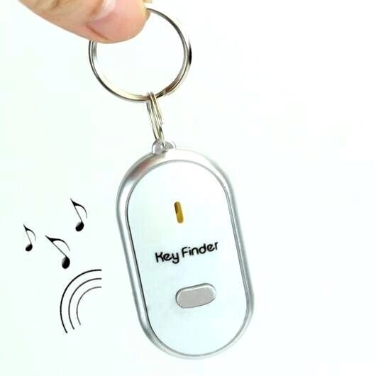 Брелок для поиска ключей Key Finder реагирующий на свист (Белый) от компании Интернет-магазин Starshop. kz - фото 1