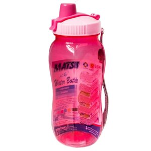 Бутылка питьевая для воды с поилкой MATSU [350, 500, 1000 мл]Розовый / 500 мл)