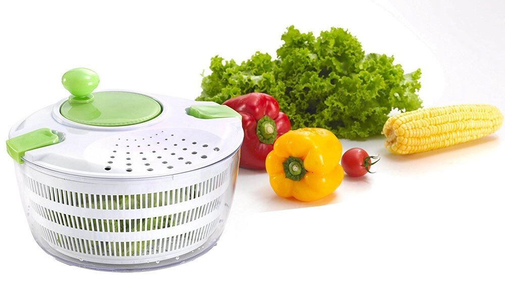 Центрифуга для мытья и обсушки салатных листьев и зелени Salad Spinner от компании Интернет-магазин Starshop. kz - фото 1