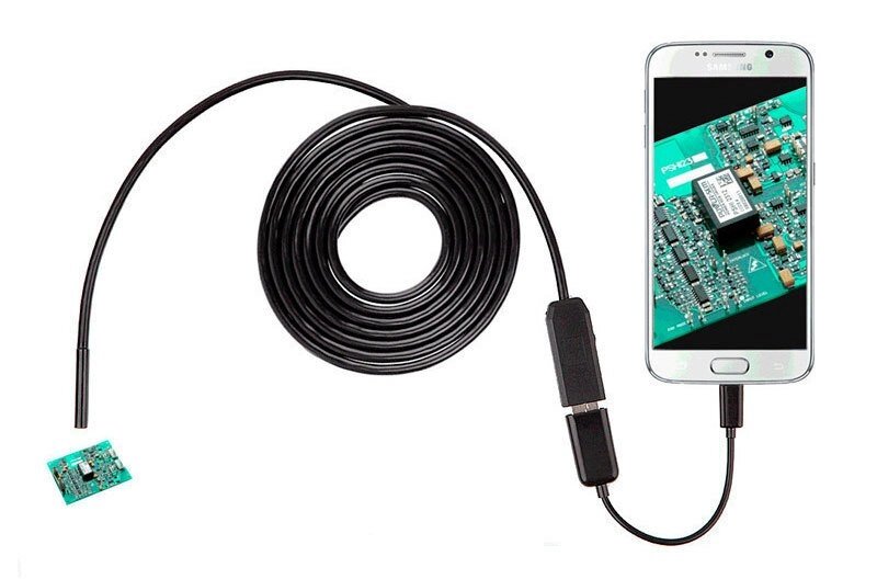 Эндоскоп с USB и HD камерой Android and PC Endoscope [5м, смартфон/планшет/ПК] от компании Интернет-магазин Starshop. kz - фото 1