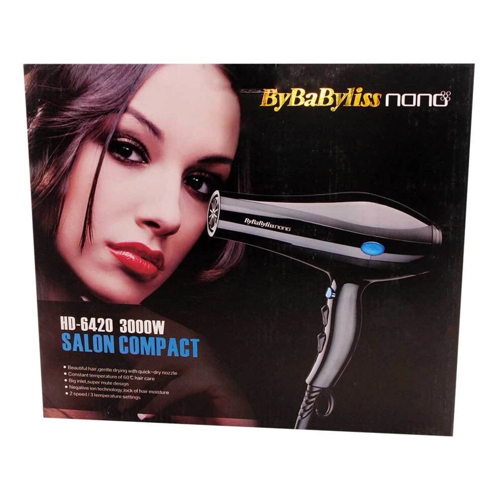 Фен для волос ByBaByliss Nano HD-6420 от компании Интернет-магазин Starshop. kz - фото 1