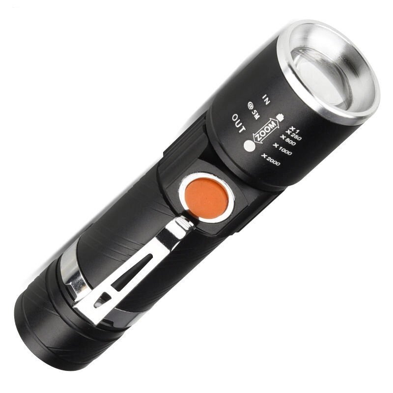 Фонарик карманный светодиодный с USB зарядкой LED FLASHLIGHT MX-616-T6 от компании Интернет-магазин Starshop. kz - фото 1