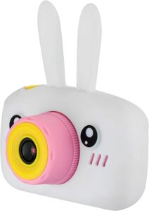 Фотоаппарат-игровая консоль детский GSMIN Fun Rabbit с силиконовым чехлом (Белая)