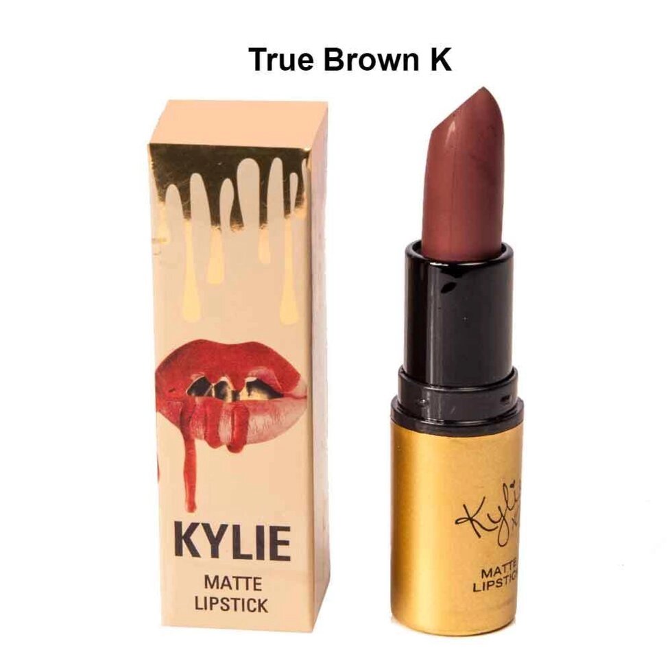 Губная матовая помада Kylie Matte Lipstick (True Brown K) от компании Интернет-магазин Starshop. kz - фото 1