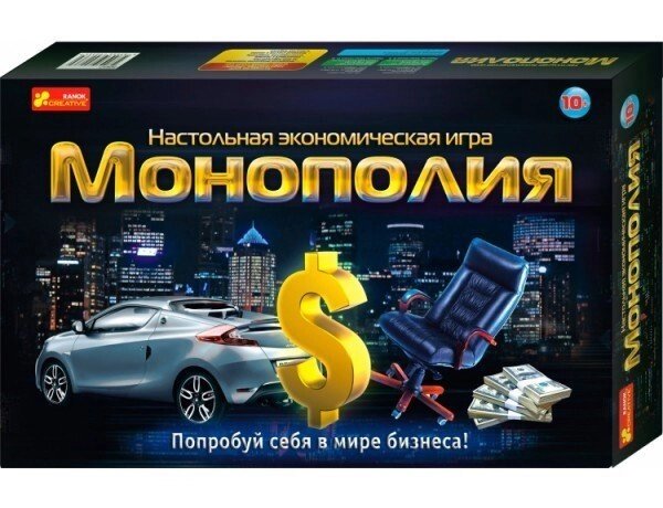 Игра настольная экономическая Ranok Creative «Монополия» от компании Интернет-магазин Starshop. kz - фото 1