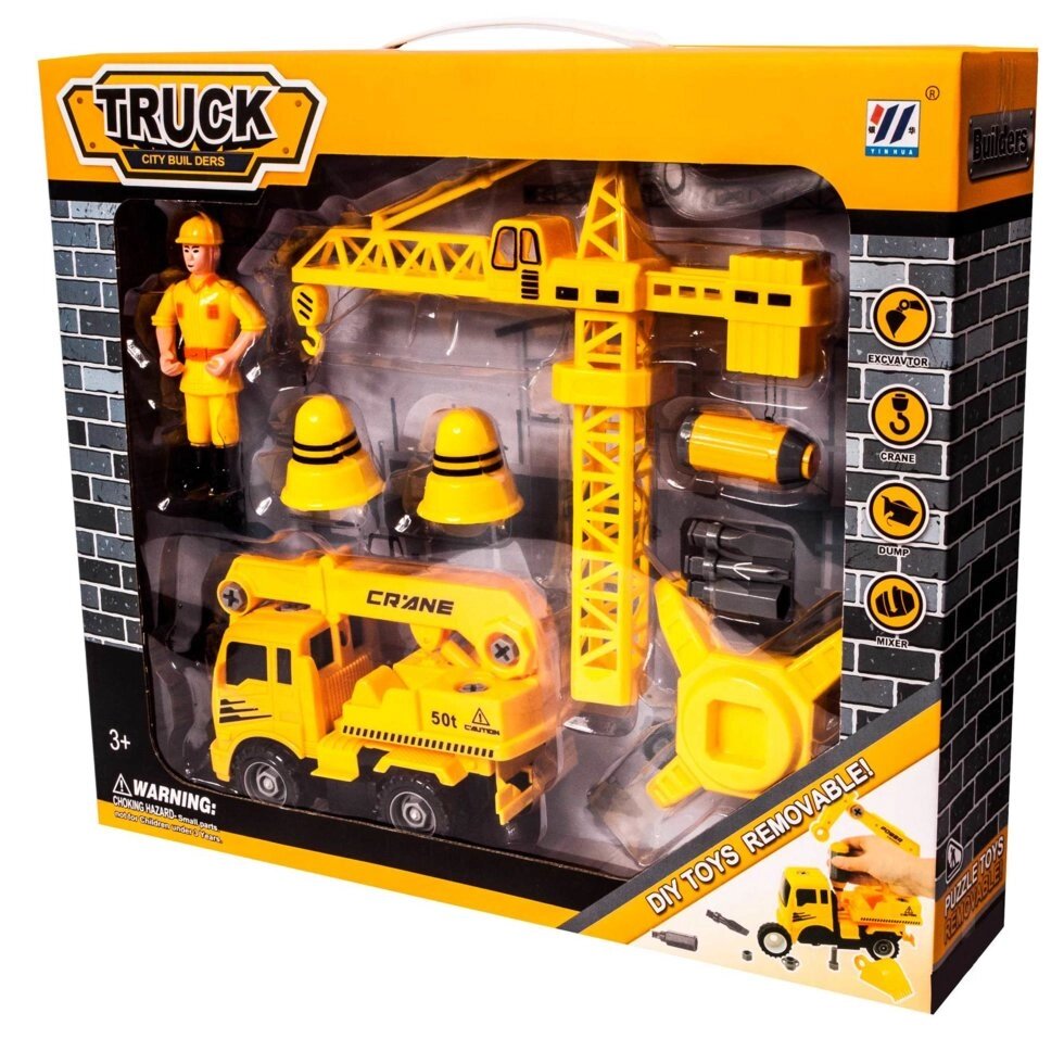 Игровой набор строительный TRUCK CITY BUIL DERS DIY TOYS REMOVABLE от компании Интернет-магазин Starshop. kz - фото 1