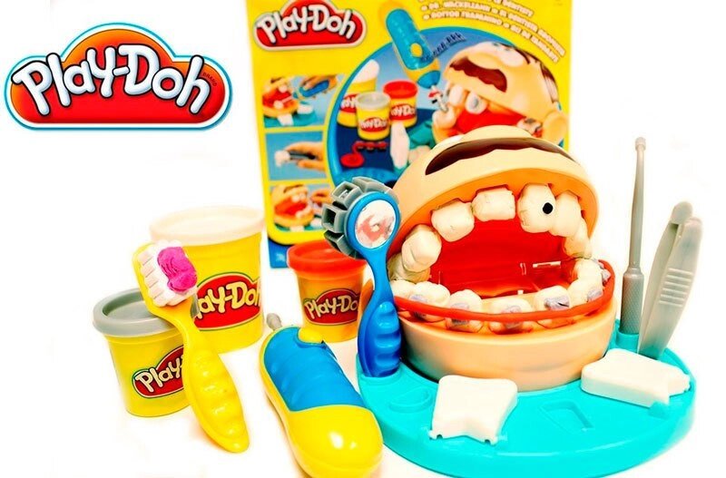 Игровой набор юного стоматолога «Мистер зубастик» Play-Doh Color Mud от компании Интернет-магазин Starshop. kz - фото 1