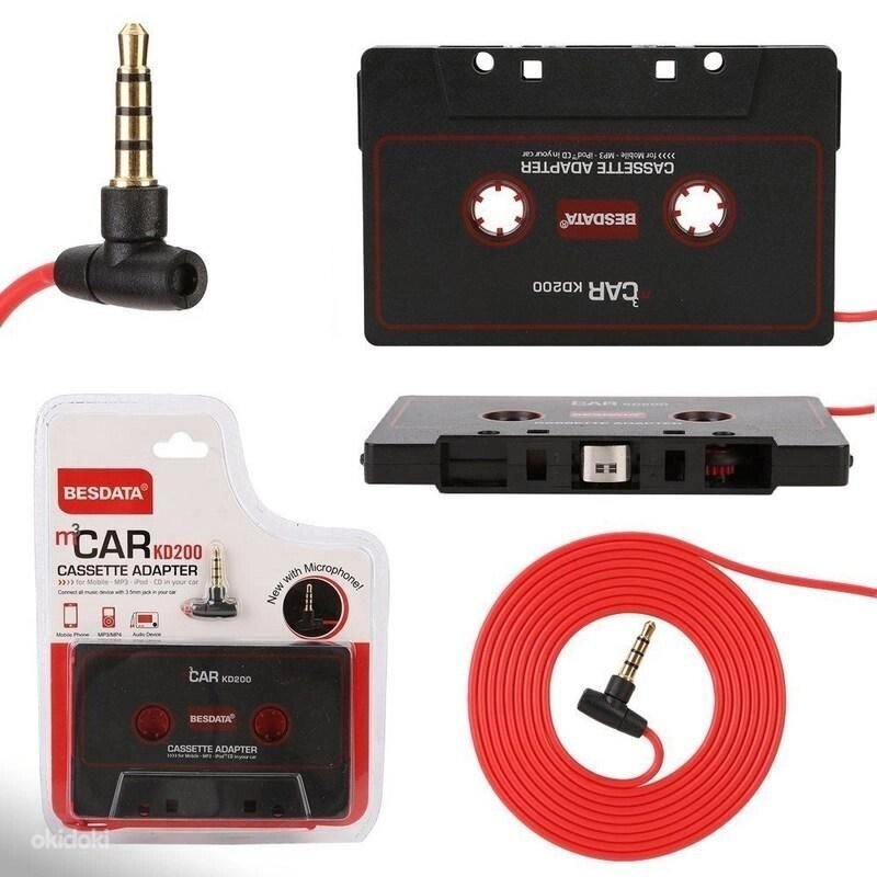 Кассета-адаптер для автомагнитолы mCAR iSmart IC800 (LU-003 с микрофоном) от компании Интернет-магазин Starshop. kz - фото 1