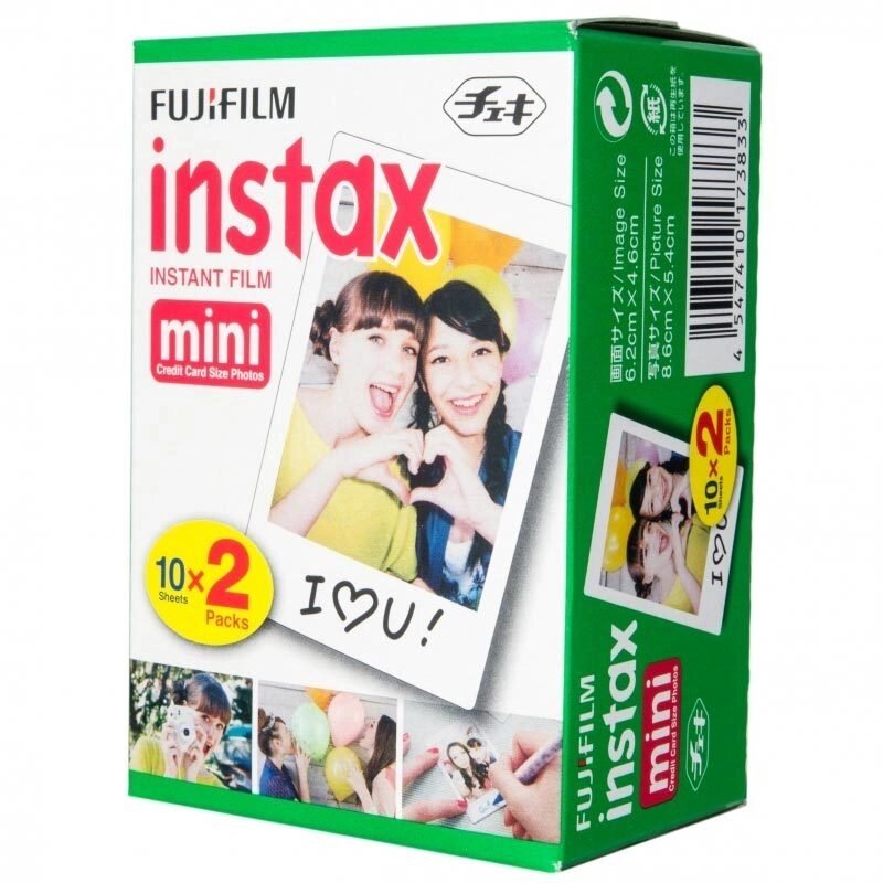 Кассета-картридж с фотобумагой для камеры INSTAX mini FUJIFILM (20 кадров) от компании Интернет-магазин Starshop. kz - фото 1