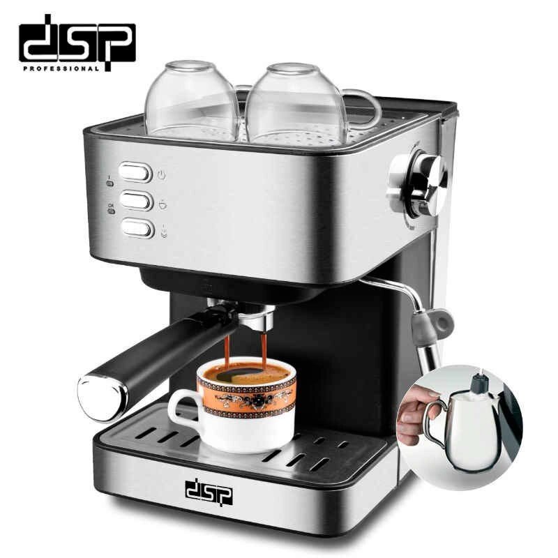 Кофемашина полуавтоматическая DSP Espresso Coffee Maker KA3028 с капучинатором от компании Интернет-магазин Starshop. kz - фото 1