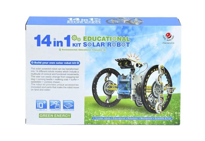 Конструктор Educational Solar Robot Kit на солнечной батарее 14 в 1 от компании Интернет-магазин Starshop. kz - фото 1