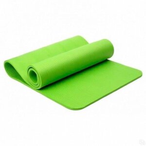 Коврик для занятий йогой и фитнесом в чехле YOGA MAT [6 мм; 1 кг]Зеленый)