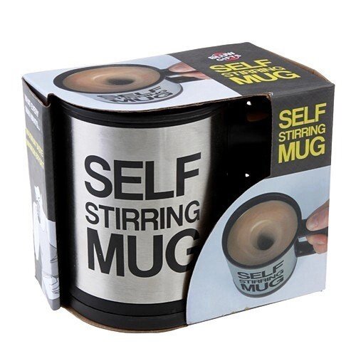 Кружка-мешалка автоматическая «Self Stirring Mug» с крышкой (Черный) от компании Интернет-магазин Starshop. kz - фото 1