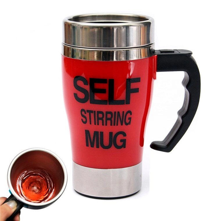 Кружка-миксер саморазмешивающая SELF MIXING MUG CUP (Красный) от компании Интернет-магазин Starshop. kz - фото 1