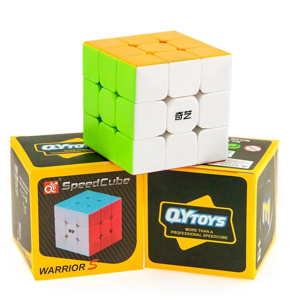 Кубик Рубика из цветного пластика для скоростной сборки SpeedCube Warrior QYtoys (2 x 2 x 2) от компании Интернет-магазин Starshop. kz - фото 1