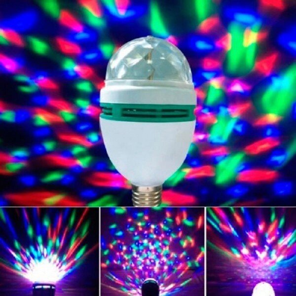 Лампочка светодиодная Full Color Rotating Lamp от компании Интернет-магазин Starshop. kz - фото 1