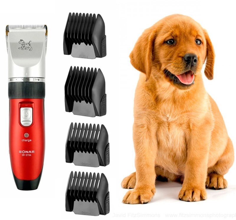 Машинка для стрижки домашних животных с насадками SONAR Professional Pet Clipper SN-270A от компании Интернет-магазин Starshop. kz - фото 1