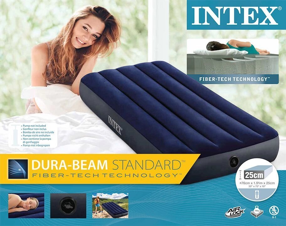 Матрас надувной INTEX Classic Downy Airbed (64756, 76х191х25 см) от компании Интернет-магазин Starshop. kz - фото 1