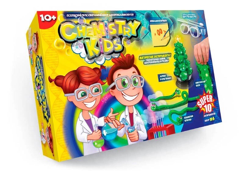 Набор для проведения 10 опытов «Магические эксперименты» серия Chemistry Kids (№4 Дерево в кристаллах) от компании Интернет-магазин Starshop. kz - фото 1