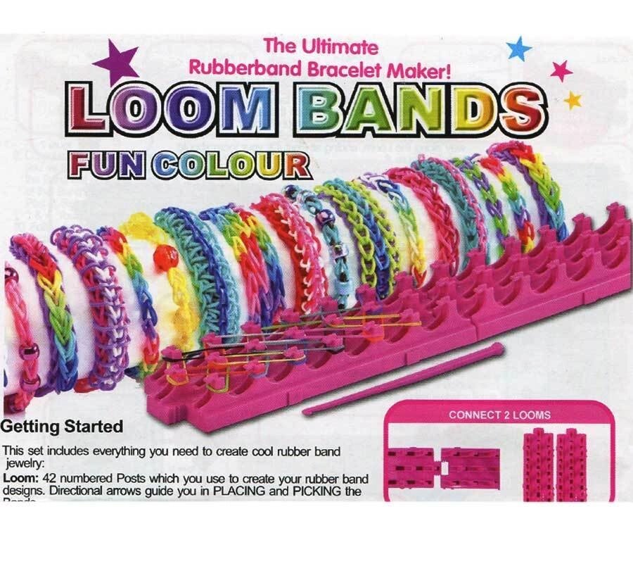 Набор со станком для плетения украшений из резинок Loom Bands от компании Интернет-магазин Starshop. kz - фото 1