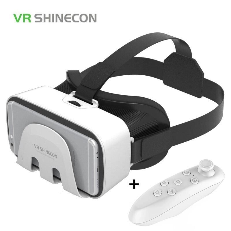 Очки-шлем виртуальной реальности VR SHINECON G3.0 3D (с bluetooth-джойстиком) от компании Интернет-магазин Starshop. kz - фото 1