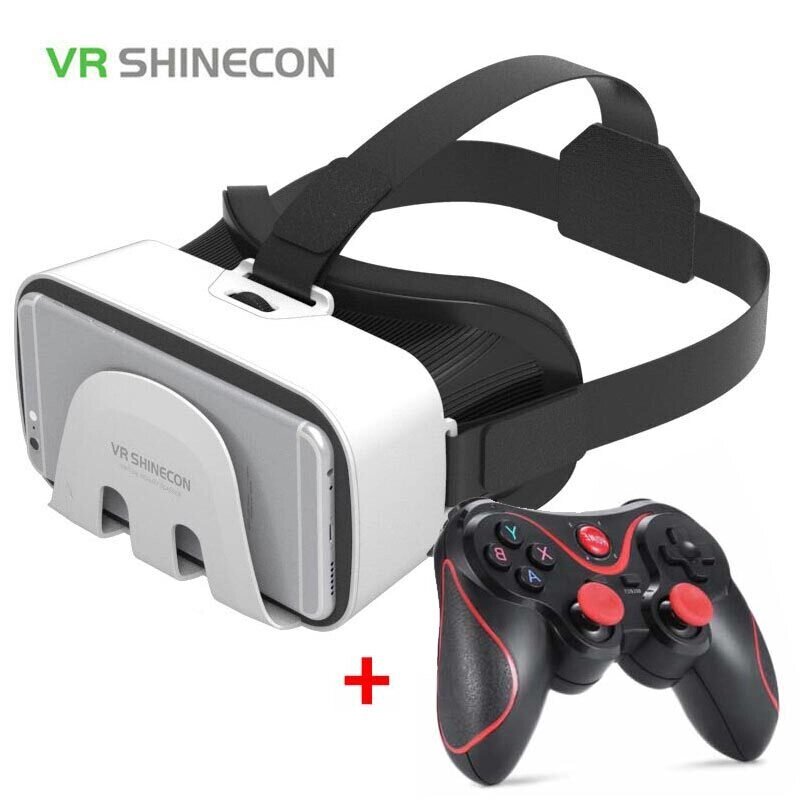 Очки-шлем виртуальной реальности VR SHINECON G3.0 3D (с bluetooth-геймпадом) от компании Интернет-магазин Starshop. kz - фото 1