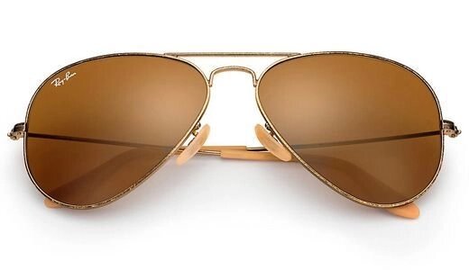 Очки солнцезащитные Aviator Ray-Ban (Бронзовая оправа/коричневые линзы) от компании Интернет-магазин Starshop. kz - фото 1