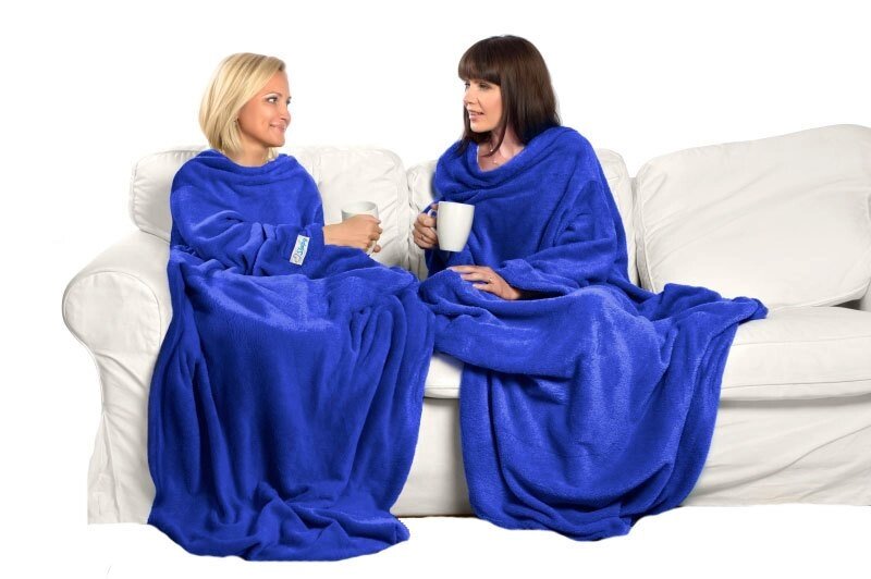 Одеяло/плед/халат с рукавами Снагги Бланкет {Snuggie Blanket} (Синий) от компании Интернет-магазин Starshop. kz - фото 1