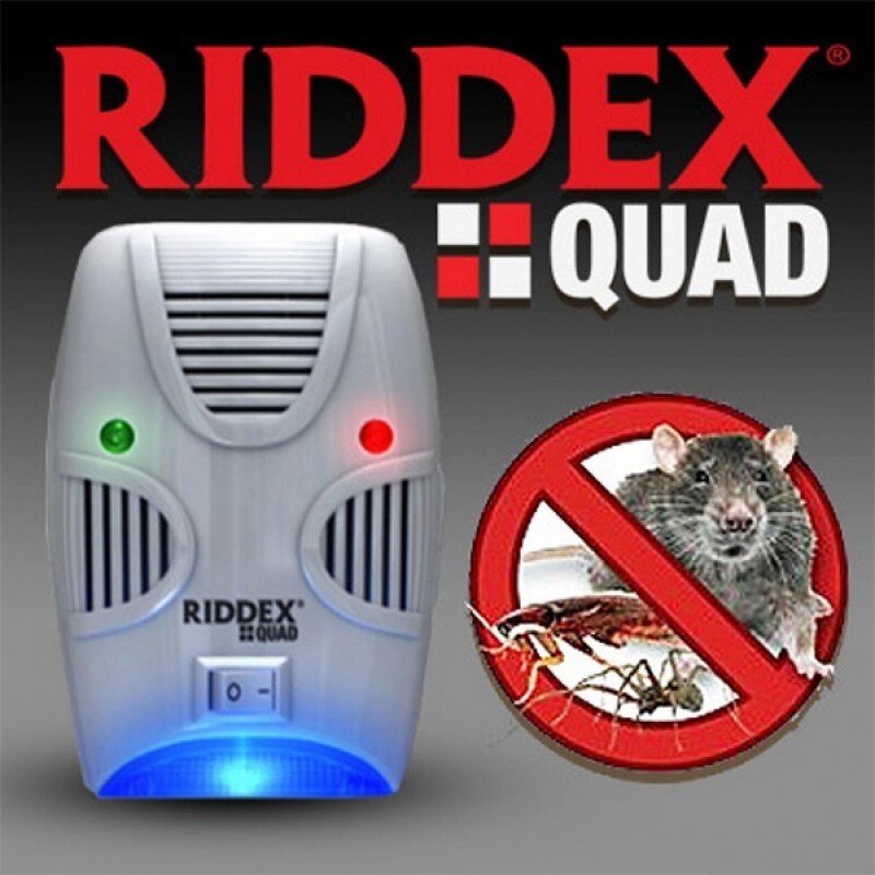 Отпугиватель грызунов и насекомых Riddex Quad Pest Repelling Aid 2 в 1 от компании Интернет-магазин Starshop. kz - фото 1