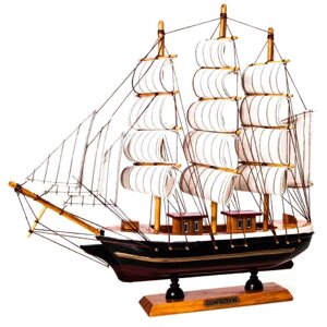 Парусник в миниатюре из дерева «Sailing ships»Большой)