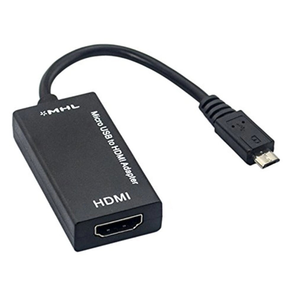 Переходник-адаптер MHL-HDMI для подключения смартфона к телевизору или монитору от компании Интернет-магазин Starshop. kz - фото 1