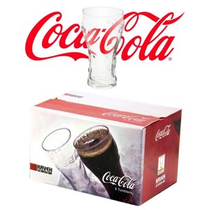 Комплект стаканов-тумблеров для напитков KAVEH с логотипом Coca-Cola {6 шт, 360 мл}