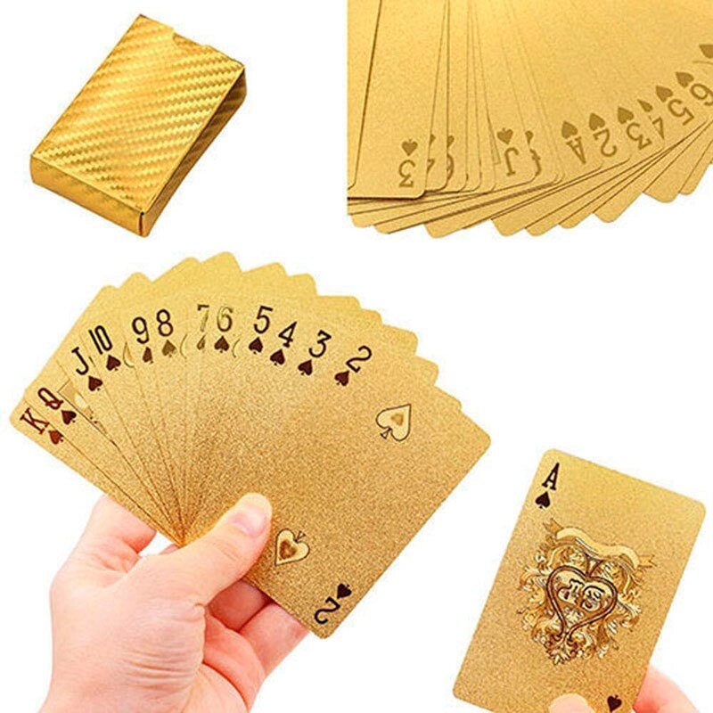 Колода игральных карт под золото Premium Gold Standard Poker - особенности