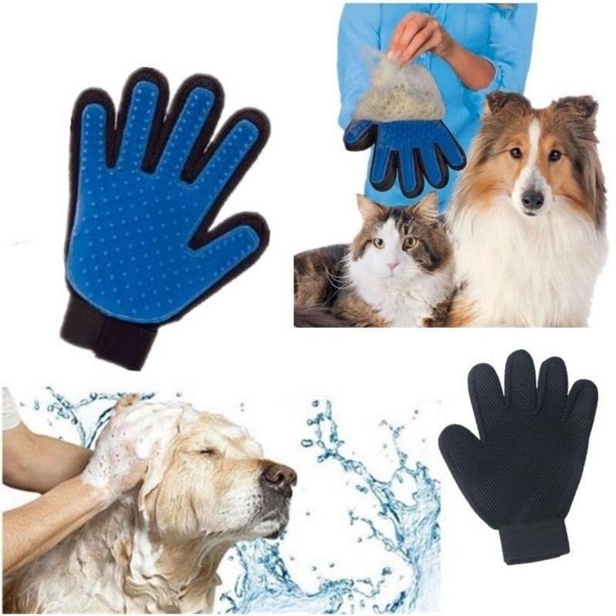 Перчатка для вычесывания шерсти домашних животных True Touch - обзор