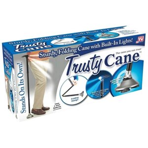 Трость складная с фонариком Trusty Cane